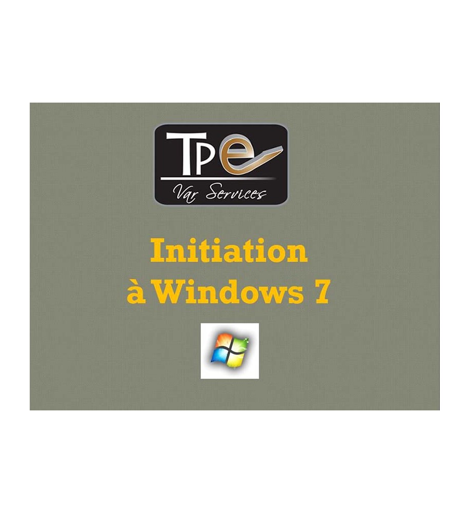 Support de formation pour formateur Initiation à Windows 7