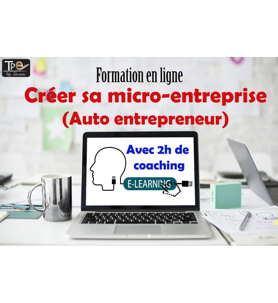 Formation en ligne créer sa microentreprise en 31 leçons avec 2h de coaching